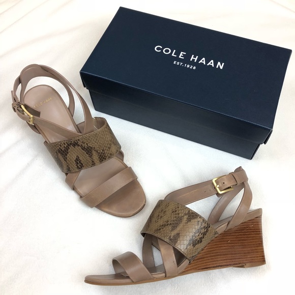cole haan snakeskin sandals